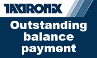 Outstanding balance payment